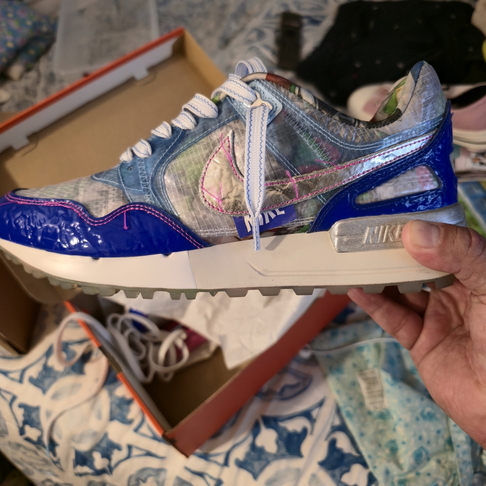 Nike Air Pegasus '89 G NRG Racer Blue / Metallic Silver Mens Shoe Box Label